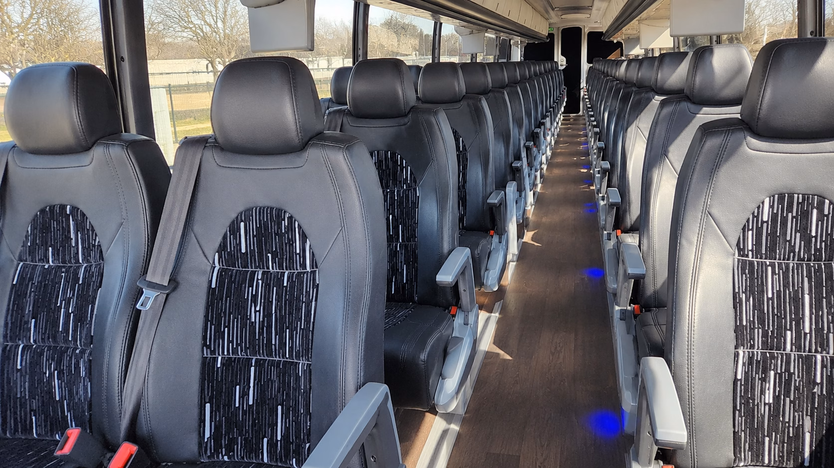 germantown charter bus rental interior