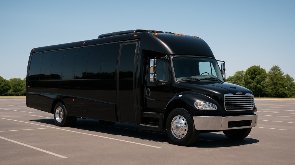 Exterior of Charter Bus Company Collierville's 18 Passenger Minibus in Collierville