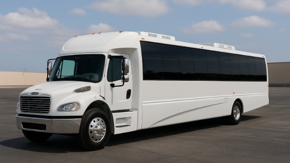 Exterior of Charter Bus Company Collierville's 28 Passenger Mini bus in Collierville