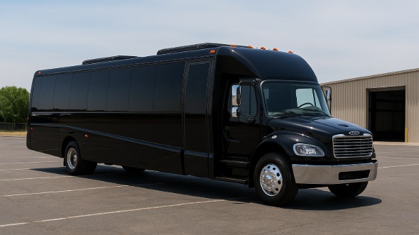 Exterior of Charter Bus Company Collierville's 35 Passenger Minibus in Collierville