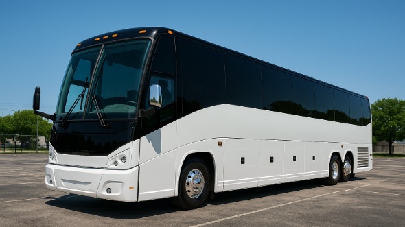 Exterior of Charter Bus Company Collierville's 54 Passenger Charter Bus in Collierville