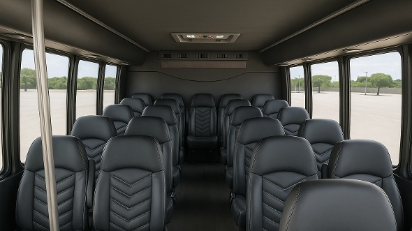 collierville 15 passenger minibus inside