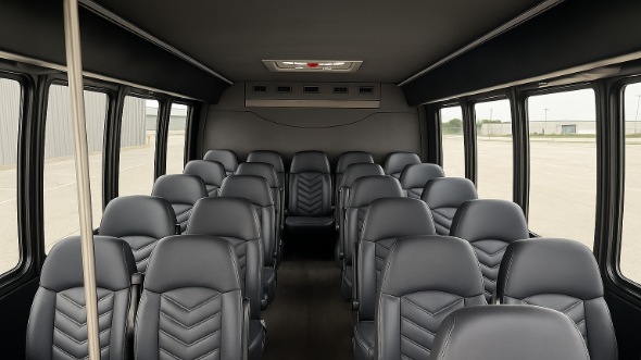 collierville 18 passenger minibus inside