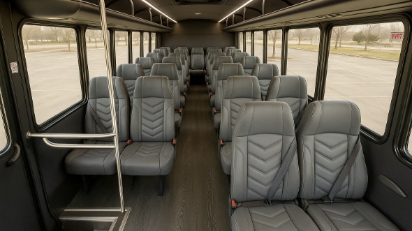 collierville 20 passenger minibus inside