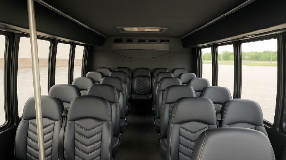 collierville 28 passenger minibus inside