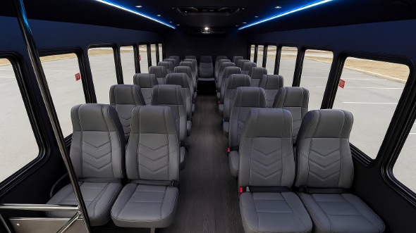 collierville 35 passenger minibus inside