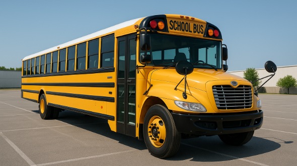 Exterior of Charter Bus Company Collierville's School Bus in Collierville